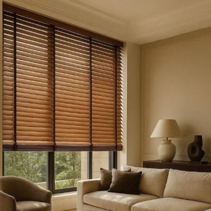 ستائر خشبية