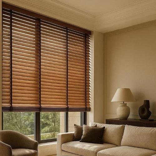 ستائر خشبية